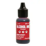 Ranger, Tim Holtz, Alcohol Ink, Crimson Alcohol Ink, .5 fl oz, Red Ink