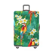 Elastic Travel Suitcase Protector Cover -Jungle parrot
