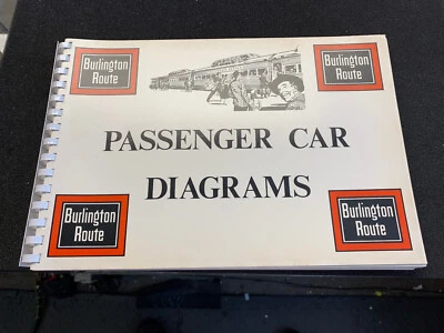 RPC PUBLICATION BURLINGTON ROUTE PASSENGER CAR DIAGRAMS HEAVYWEIGHT & STREAMLINE