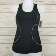 NWT Athleta Energy Tank Top Built in Bra Black Workout Yoga Womens XS 201872 $69