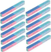 CTIRCHIU 12Pcs Nail File Block Sided Polishing Tools for Fingernails Toenails Washable Buffing Blocks with Grit Levels for Professional Nail