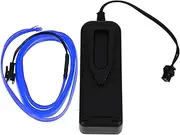 GANAZONO LED Neon Light Rope for Car Interior Decoration Cold Light Strip with Battery Box Flexible Ambient Lighting for Festivals Projects and Parties