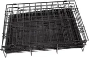 Ipetboom 1 Set Folding Dog cage Doggie Crate Puppy cage Small Dog cage crates for Dogs Indoor Large Dog Teepee pet cage pet House Tent Kennel Single Door Squirrel cage Travel Iron Wire