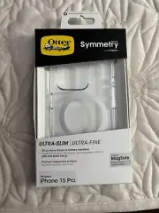 Otter Box Symmetry Ultra-Slim iphone 15 pro Case Clear MagSafe Brand New