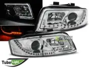 Faros LED LTI TUBO DE LUZ Interior para for AUDI A4 B6 2000-2004 Chrome Envío gr