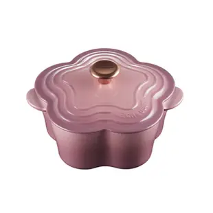 Le Creuset 🇫🇷錦葵紫 花鍋 山茶花 鑄鐵鍋 20cm (銅頭) Mauve Pink