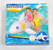 Bestway 41037 Pink Whale Flower Inflatable Ride On Swimming Float with Handle