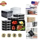 Efficient Meal Prep 50-Pack - 34oz BPA Free Containers, Microwave & Freezer Safe