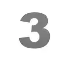 100 mm House Number 3 Plate Stainless Steel 304 Flat Sign Mail Letter Outdoor 1x