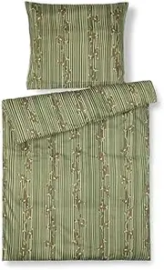 Kay Bojesen Designer Special Baby Bed Linen with Monkey Print 100% Organic Cotton Sateen in Green, 70 x 100 cm