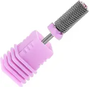 Vaguelly Nail Drill Bits for Acrylic Nails Tungsten Steel Grinding Head Manicure Drill Bit Set for Salon or Home Use