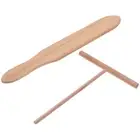 Crepe Kit Wooden Rake Bamboo Dragonfly Crepes Spreader Tool for Making Pancake
