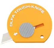 TK-4Y Olfa Multi-Purpose Touch Knife, Retractable Blade, Yellow, Pack of 4