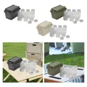 6Pcs Camping Spice Jars Portable Spice Organizer Oil Bottle Mini Condiment