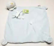 NWT Baby Ganz Blue Bear Lovey Plush Security Mini Blanket Stuffed Bear Soft