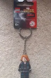 Lego 853592 Black Widow "Marvel" Key Chain/Keyring. Rare and Hard to Find.