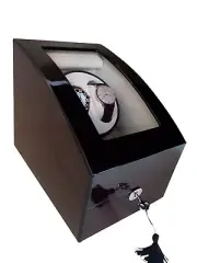 Automatic Watch Winder Cherry Wood Watch Storage Jewelry Box Safe Top Quality