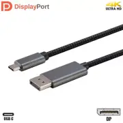6FT USB-C 3.1 Type C to DisplayPort DP 1.4 Cable 4K 60Hz Bidirectional Braided