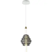 CLA Lighting Wand Interior LED Tri-CCT Spinning Top Pendant Light IP20 Smoky Grey
