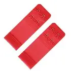 Bra Extender 2 Hook Elastic Extension Strap Plus Size Clip On Maternity Red 2X