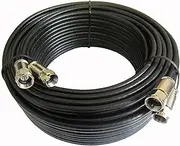 Smedz 3 m Twin Satellite Shotgun Coax Cable Extension Kit with Premium Fitted Compression F Connectors for Sky Q, Sky HD, Sky+ and Freesat - Black