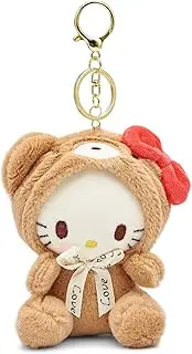 [Sicpfuj] Cute Plush Keychain for Women Girls, 5" Lovely Keychain Decorative Accessories, Purse Bag Backpack Charm