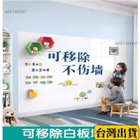 在飛比找蝦皮購物優惠-🔥台灣現貨🔥加厚磁性軟鐵白板自粘墻貼可移除孩子畵畵墻家用可擦
