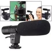 3.5mm Universal Microphone Stereo Mic for Canon Nikon DSLR Camera DV Camcorder