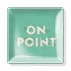 Fringe Studio On Point Green Square Tray 4.5"