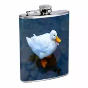 Ducks Em2 8oz Stainless Steel Flask Drinking Whiskey Liquor