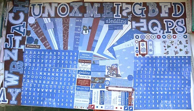 WINTER FUN 12x6Pk 20S/S Dsgns, Stickers, Large, Upper & Lower Case Letters Plus
