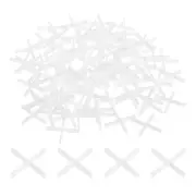 800Pcs Tile Spacers, 1mm 1/32" Cross Shape Wall Floor Tile Spacer, White