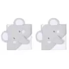 2x The Peanutshell Little Peanut Elephant Cuddly Hooded Towel Baby Nursery