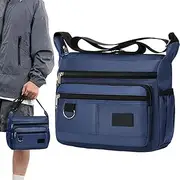 [Generic] Crosses Shoulder Bag Men - Multi Pocket Shoulder Bag Waterproof Sling Backpack - Practical Trendy Messenger Backpack, Multipurpose Chest Pack for Short Trips for Daily Life