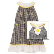 12Months Emily Rose WhiteYellow Black Embroidery Honey Bee 2 Piece Set