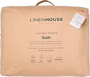 Linen House 80 Duck Down/20 Feather Down Quilt, 700 g, Double Bed
