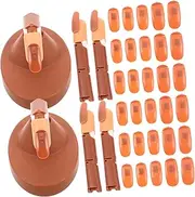PLAFOPE Nail Practice Kit 1 Set of Adjustible Manicure Fake Fingers Detachable Base Realistic Hand Stand