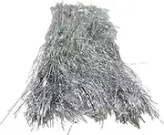 1000ct Silver Tinsel Icicle Strand Christmas Decorations 46cm