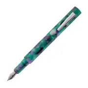 Monteverde USA MVP Fountain Pen in Green Abstracts - Omniflex Nib - NEW