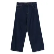 [Charles Jeffrey Loverboy] Charles Jeffrey Loverboy Knitted-patch Wide-leg Jeans 32 US BLUE