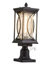Motion Outdoor Post Lantern Dusk to Dawn Pillar Lamp with 3 Inch Post light