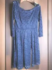 Vtg Lacey Short Dress Feminine Whimsy Romantic Cottage Coastal Old Money Preppy