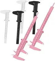 BAZEITFLOW 6Pcs Eyebrow Mapping Ruler Durable Calipers for Precise Eyebrow Measurement Easy to Read Design for Professional Makeup Personal Use