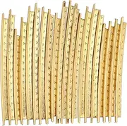 Haosie Guitar Fret Wire, 20PCS Guitar Fretwire, 2 mm Brass Guitar Fret, Guitars Accessory for Folk Wooden
