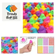 228-Pack Mini Rubber Ducks Set, Mini Colorful Rubber Duckies Bath Toy for Chi...