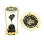 6'' Brass Sand Timer Hourglass Nautical Antique Vintage Maritime Hourglass gift