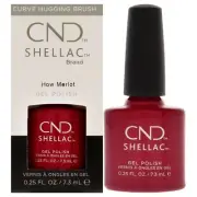 CND Shellac UV Color Coat How Merlot Gel Nail Polish 0.25 oz / 7.3ml