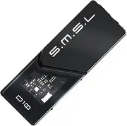 SMSL D10 Portable USB C DAC | Dual CS43131 Mini Audio Headphone Amplifier Adapter | Support DSD256 32Bit/768kHz with 4.4MM and 3.5MM Dual Headphones Outputs for Phone/PC/Tablet, Black