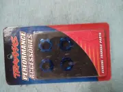 Traxxas 5353 Wheel nuts, splined, 17mm (blue-anodized) (4) NEW TRA5353 TRA1