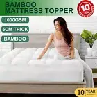 2022 NEW Bamboo Mattress Topper Bed Matress Protector King/Single/Queen/Double